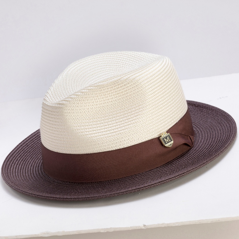 TWO TONE STRAW HATS FOR MEN